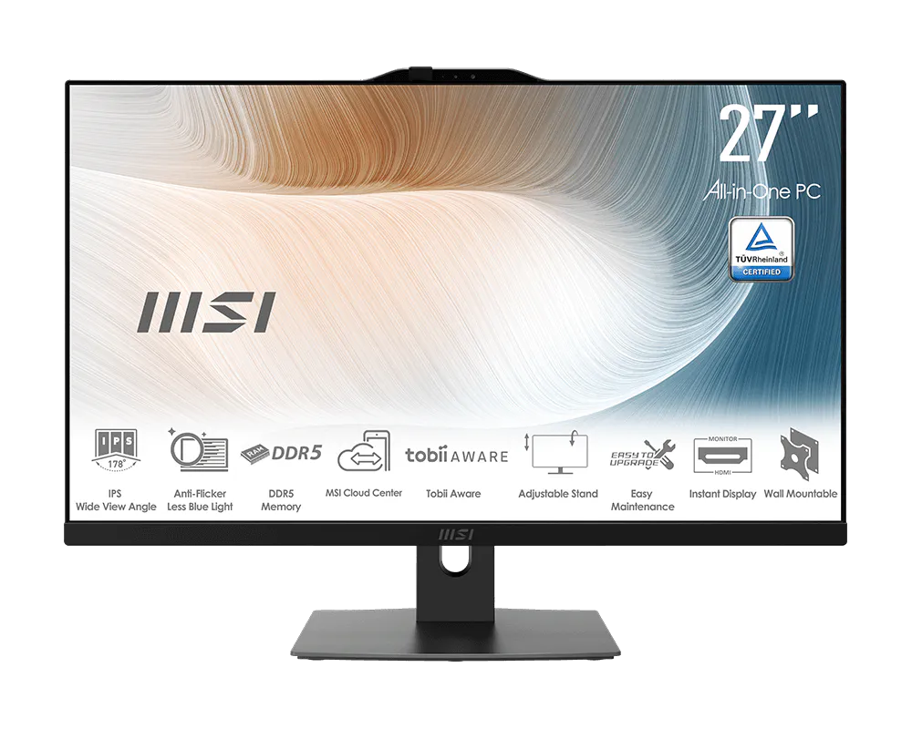 Modern AM272P 1M-1234DE, Schwarz, 27 Zoll, Full HD, Intel Core 7 150U, 16 GB, 1 TB SSD