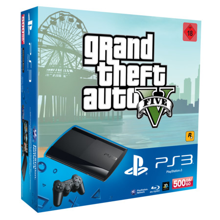 PlayStation3 500GB (schwarz) inkl. Grand Theft Auto V