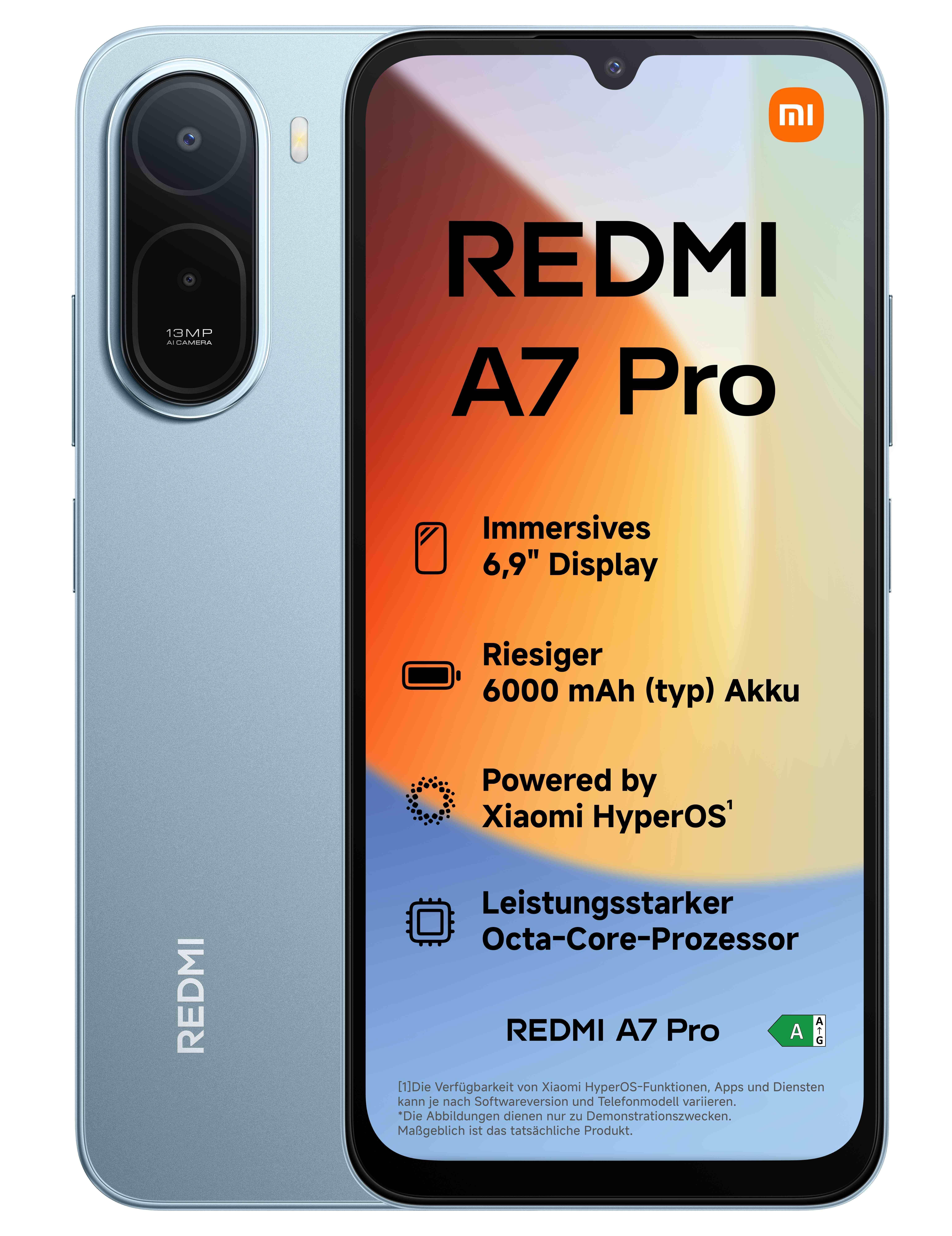 Redmi A7 Pro 4GB + 64GB Mist Blue Smartphone