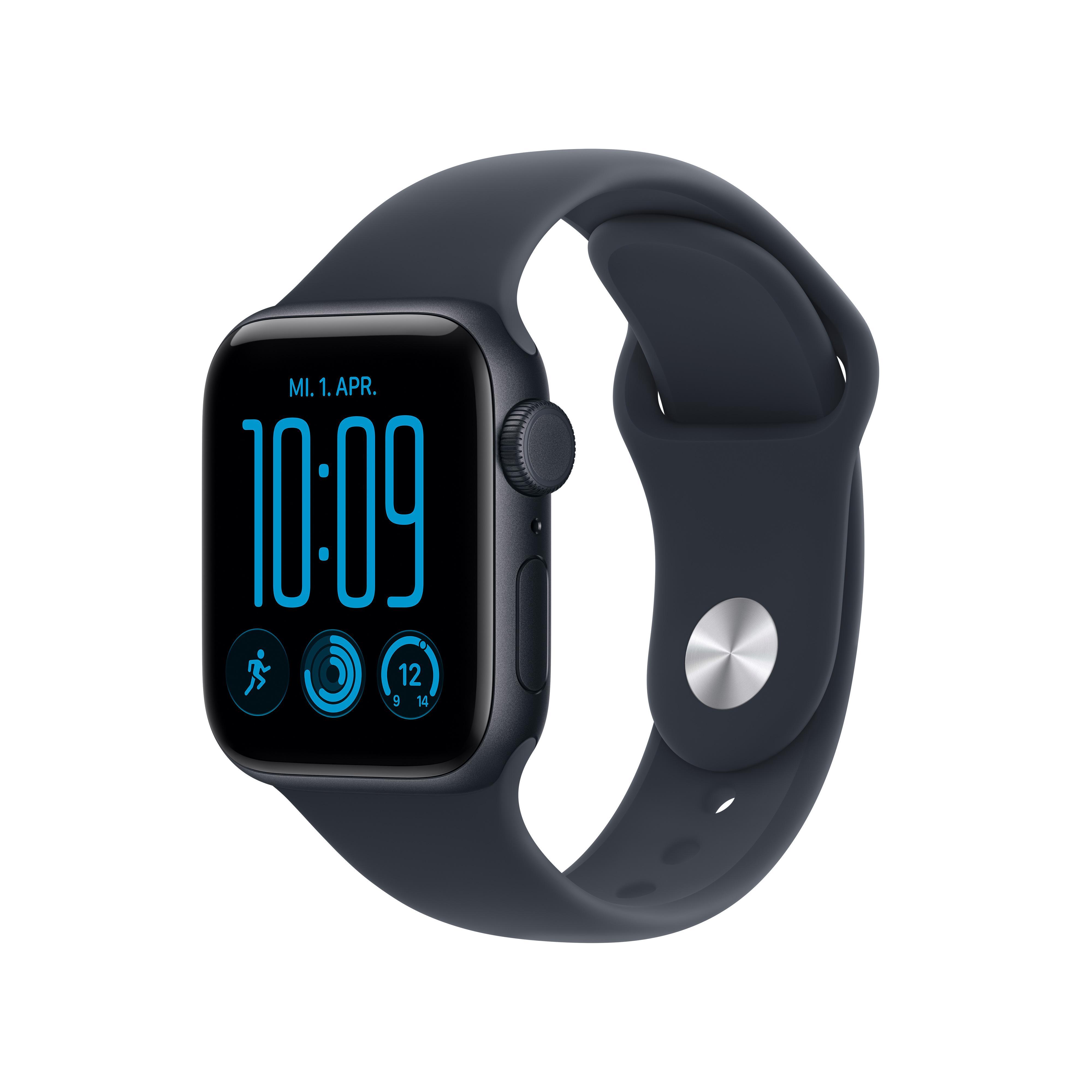 Watch SE 3, GPS + Cellular, 40mm, Mitternacht Aluminiumgehäuse mit Navyblau Sportband - S/M Smartwatch