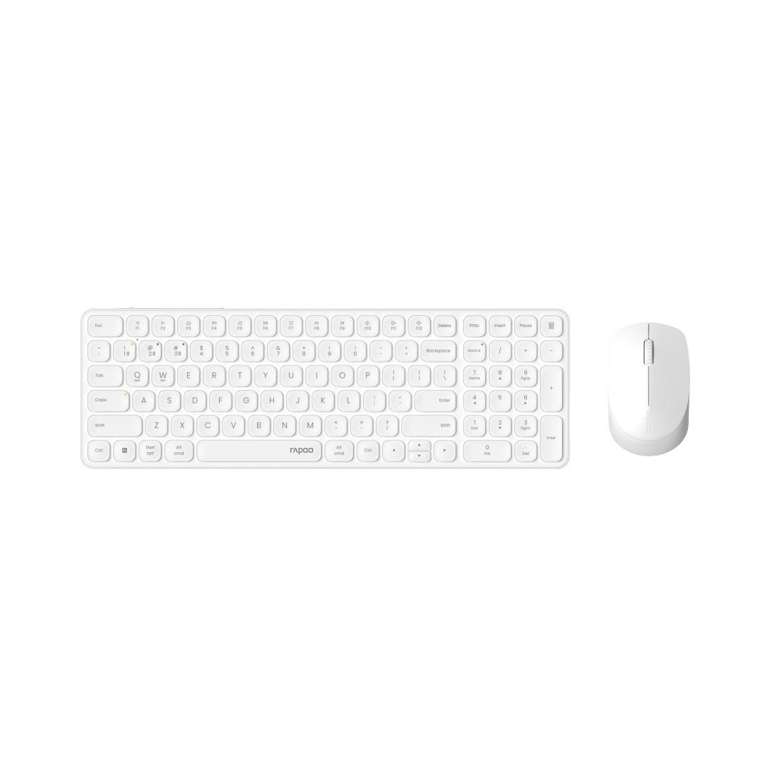 Kabelloses Multimodus-Deskset 9710M, QWERTZ, Weiß (00228038)