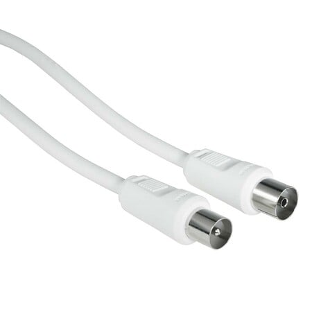 Antennen-Koax-Kabel 1,5m - 85dB weiß Empfangstechnik Zubehör