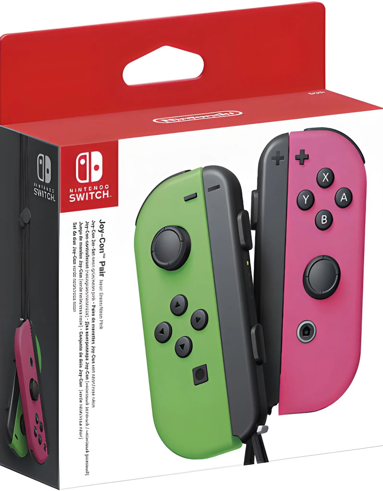 Joy-Con 2er grün/pink V2 (Wechselbare Batterie) Neon Nintendo Switch Controller