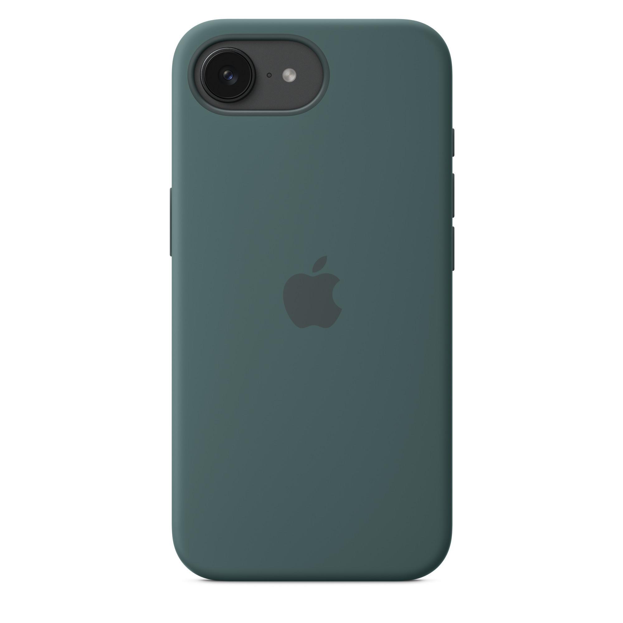 iPhone 16e Silikon Case - Seegrün Handyhülle