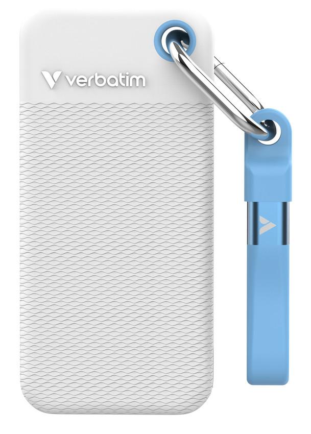 Pocket SSD USB 3.2 Gen 2 1TB Polar Blue incl. two rubber sleeves Externe SSD-Festplatte