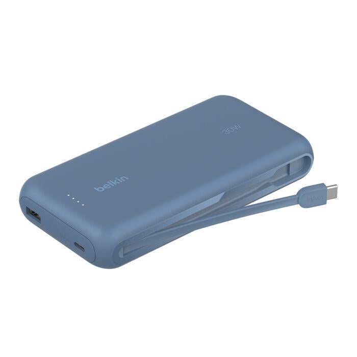 BoostCharge Powerbank 20K mit integriertem Kabel, Blau