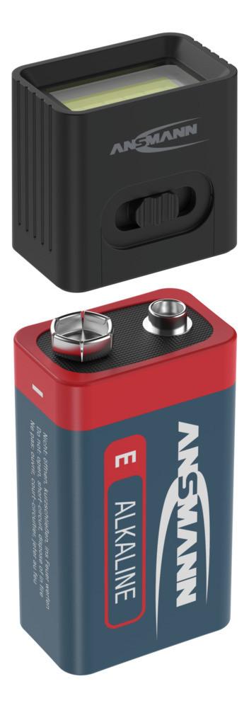 COB LED-Leuchte mit 9V Batterie batteriebetrieben Taschenlampe