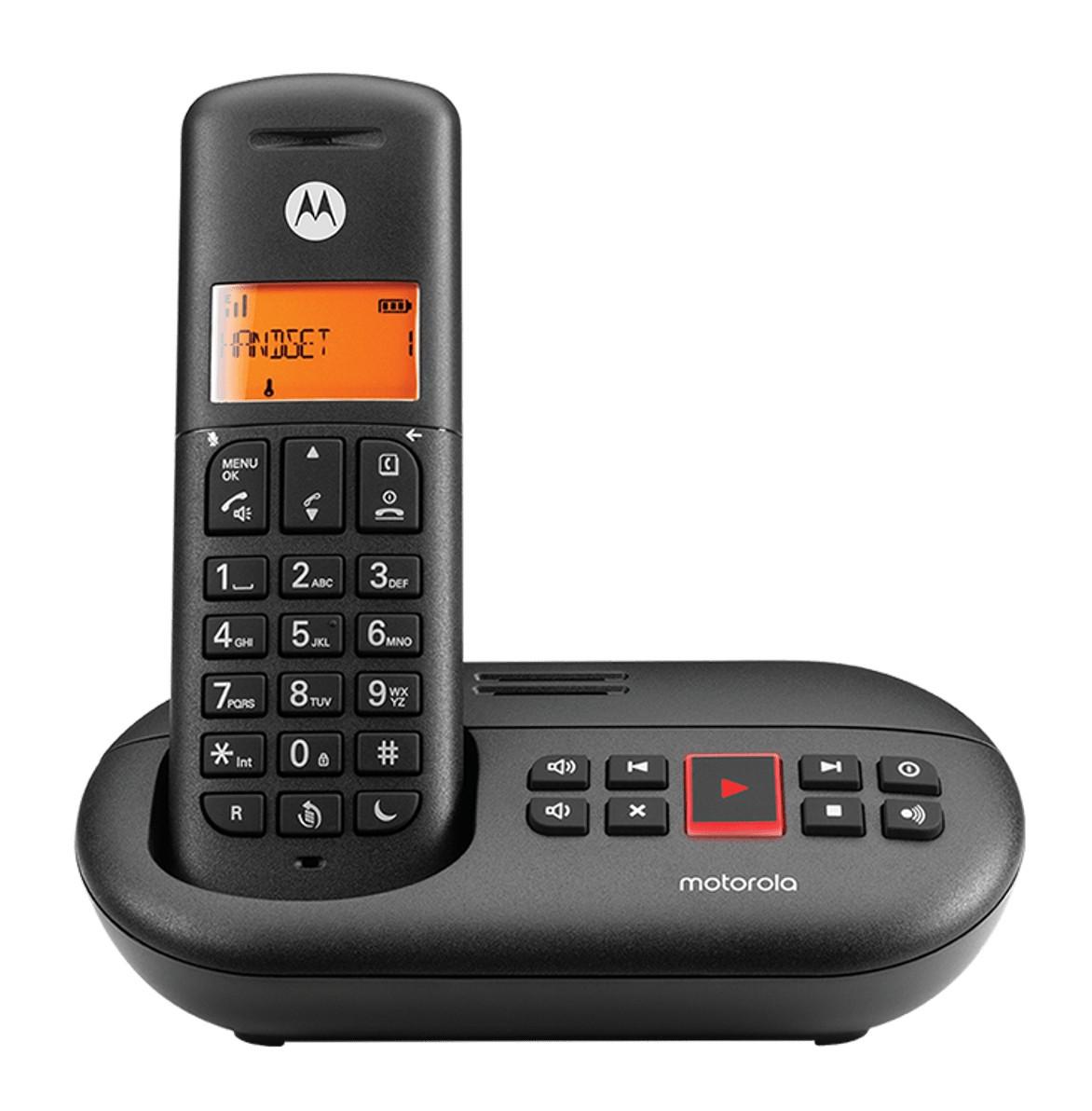 E211, Schwarz Schnurloses Telefon