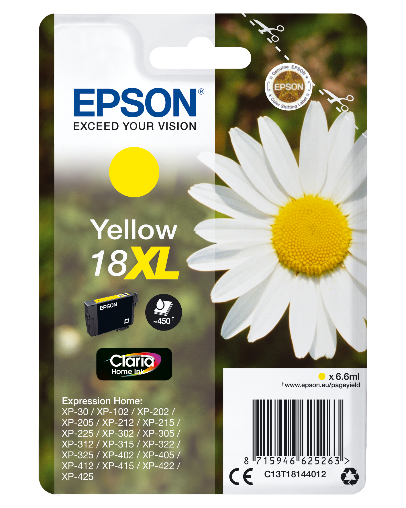 C13T18144012 XL Gänseblume gelb Druckerpatrone