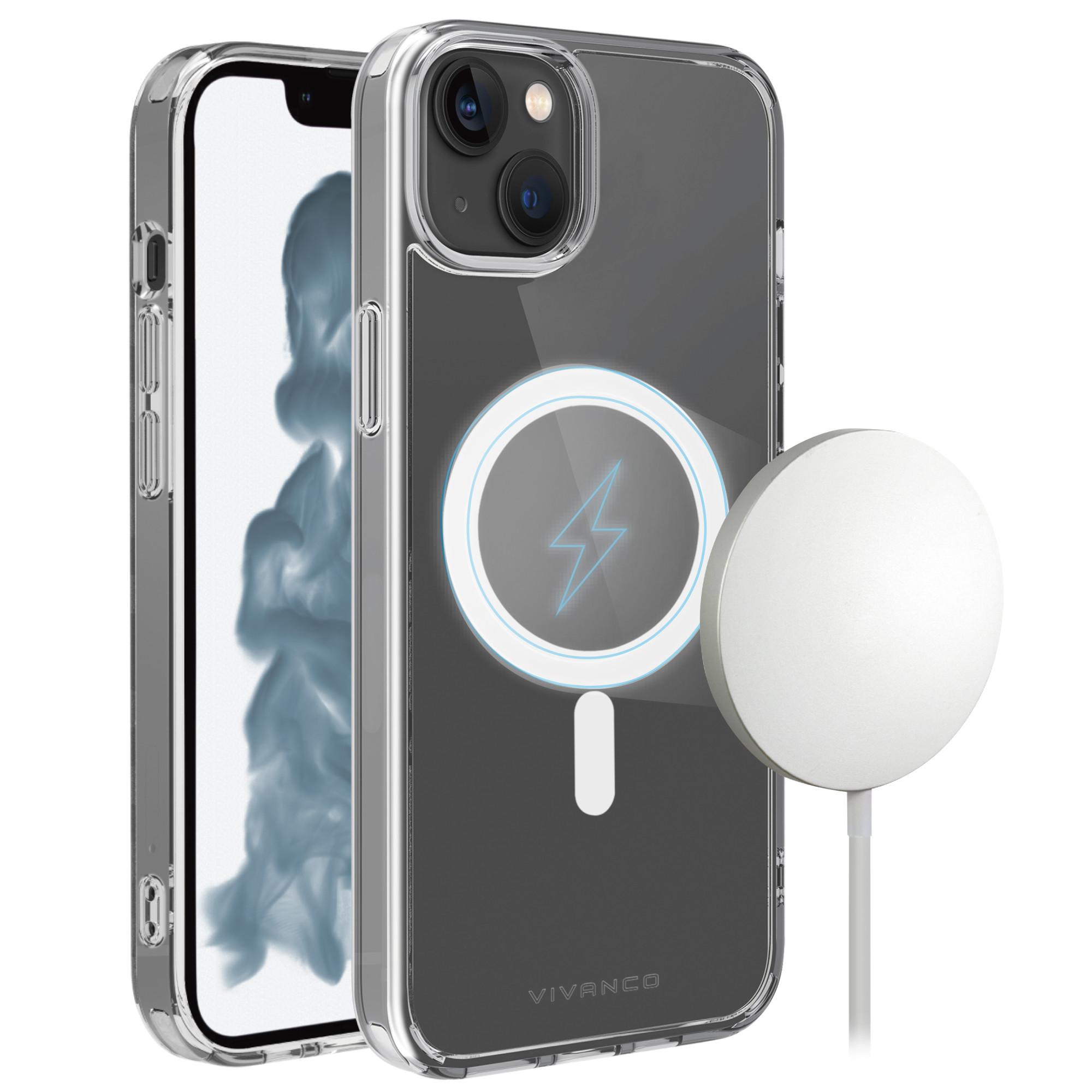 Mag Steady Cover, Magnetic Wireless Charging Support für iPhone 14, transparent (63449) Handyhülle