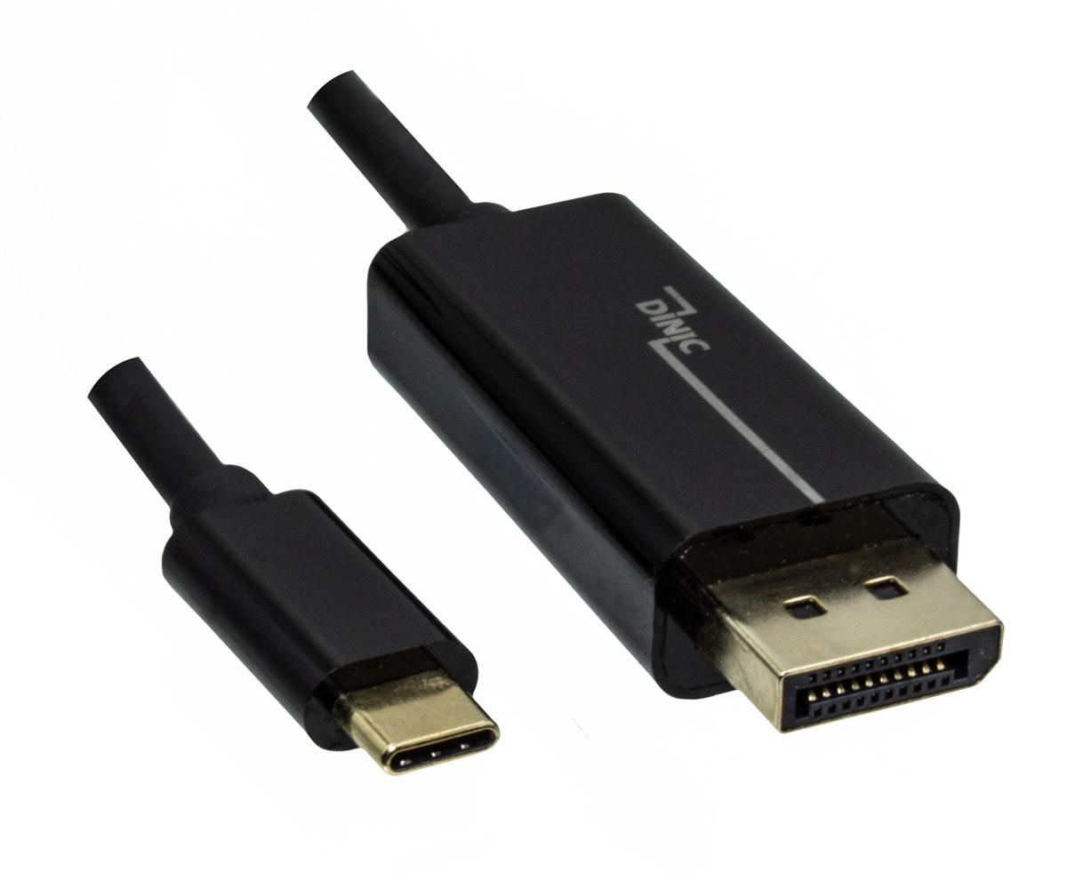 USB- C auf DisplayPort Adapter, 2 m, Schwarz