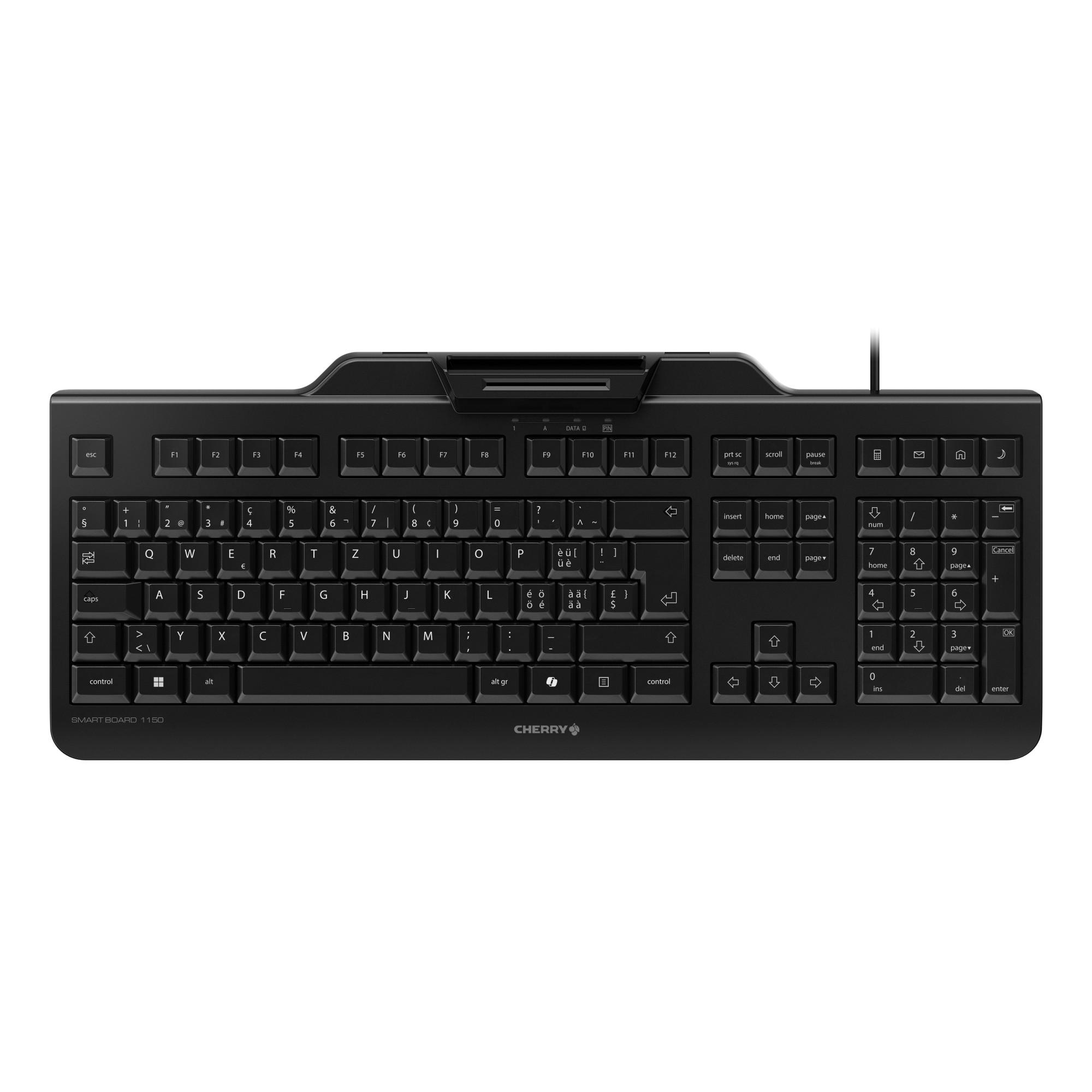 SMART BOARD 1150 Tastatur + Smartcard Wired CH schwarz