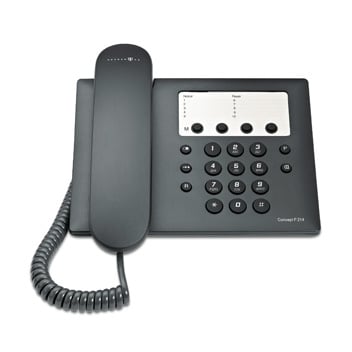 Concept P 214 schwarz Schnurgebundenes Telefon