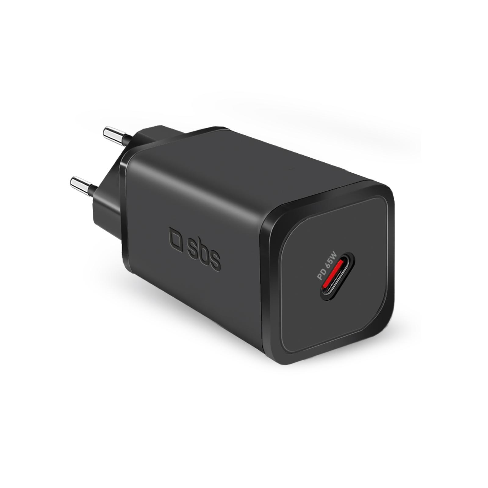 Power Delivery GaN-Ladegerät, 65 W, USB-C, Schwarz