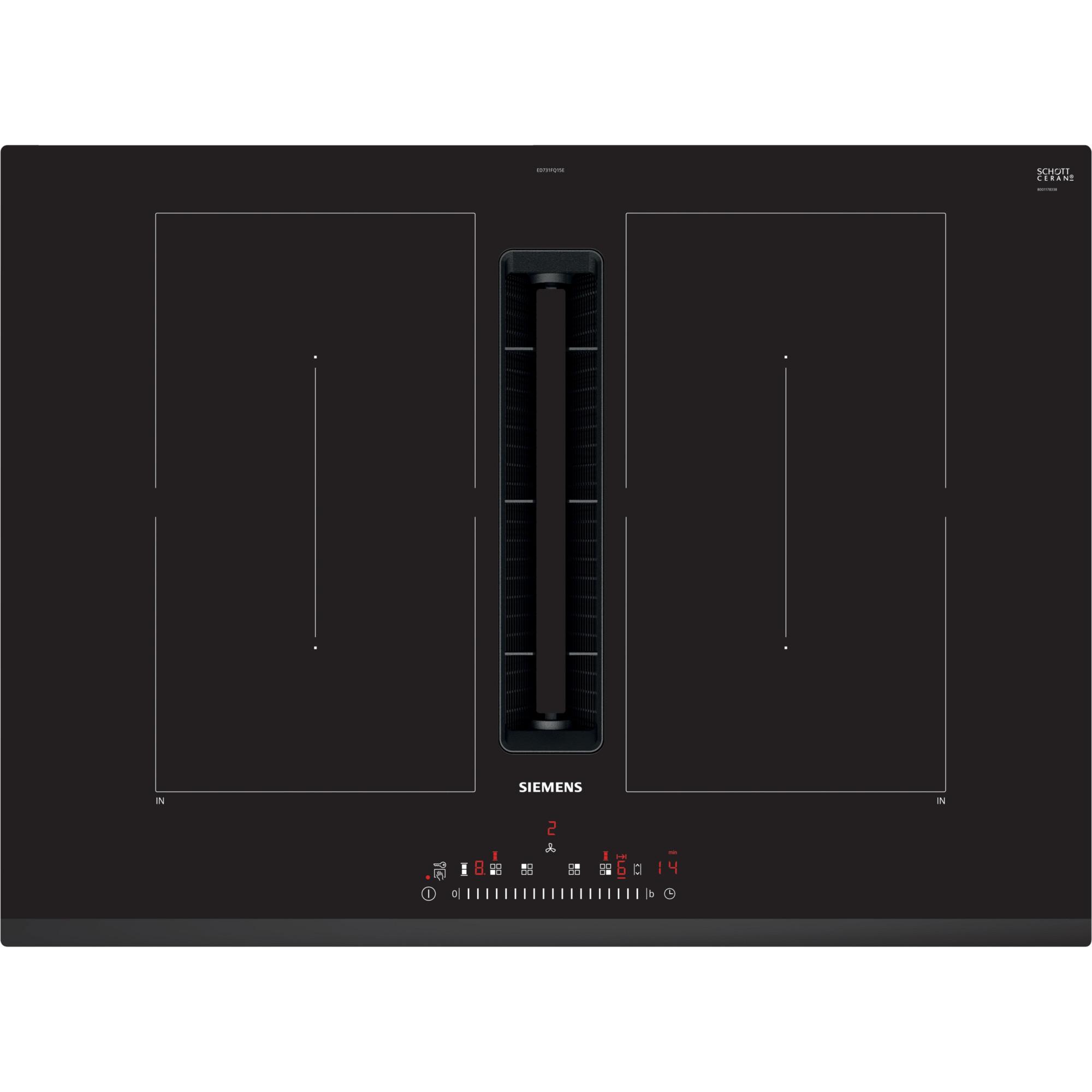 iQ500 ED731FQ15E Induktionskochfeld mit Dunstabzug