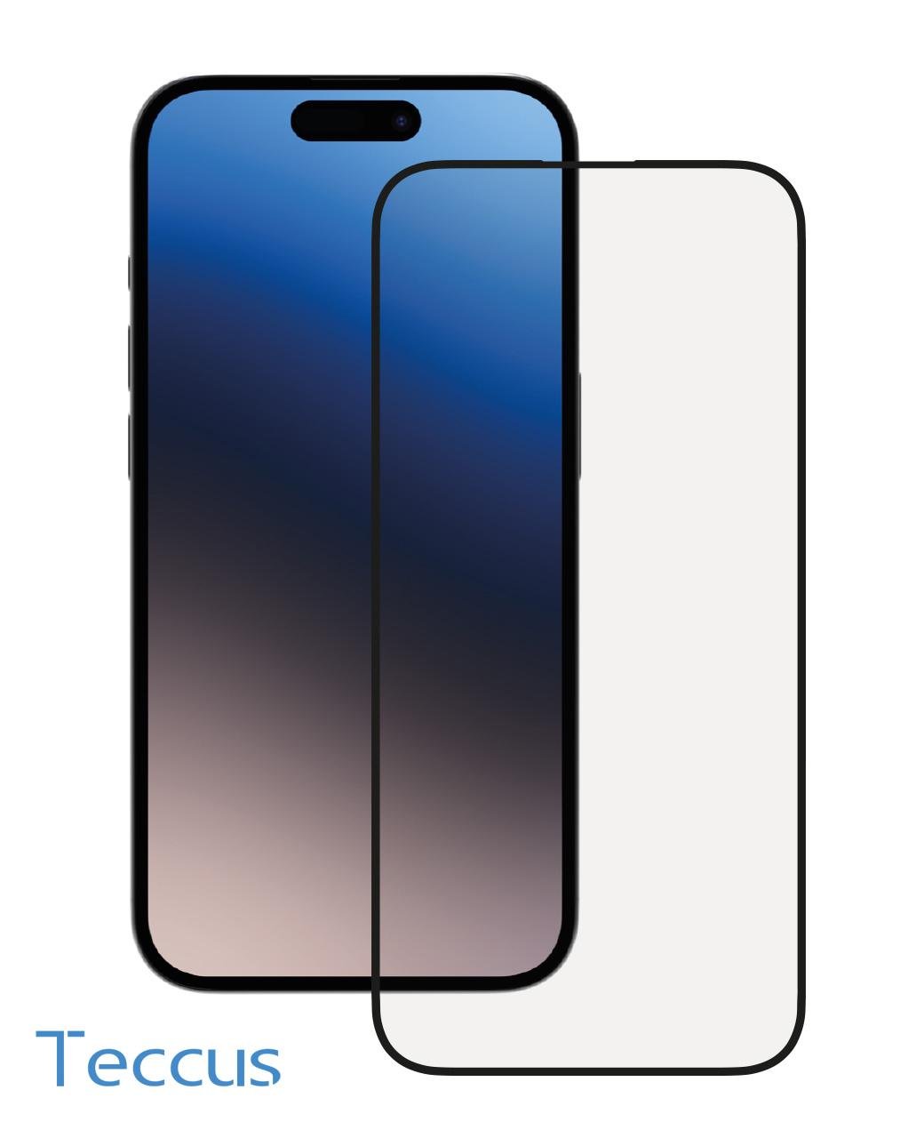 Set 2.5D FullScreen Displayschutzglas für iPhone 15 Pro, 2 Stück (63996)