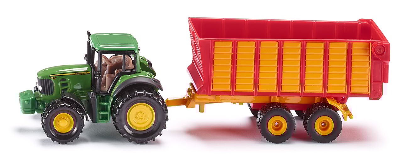 Modellauto John Deere mit Silagewagen 1650
