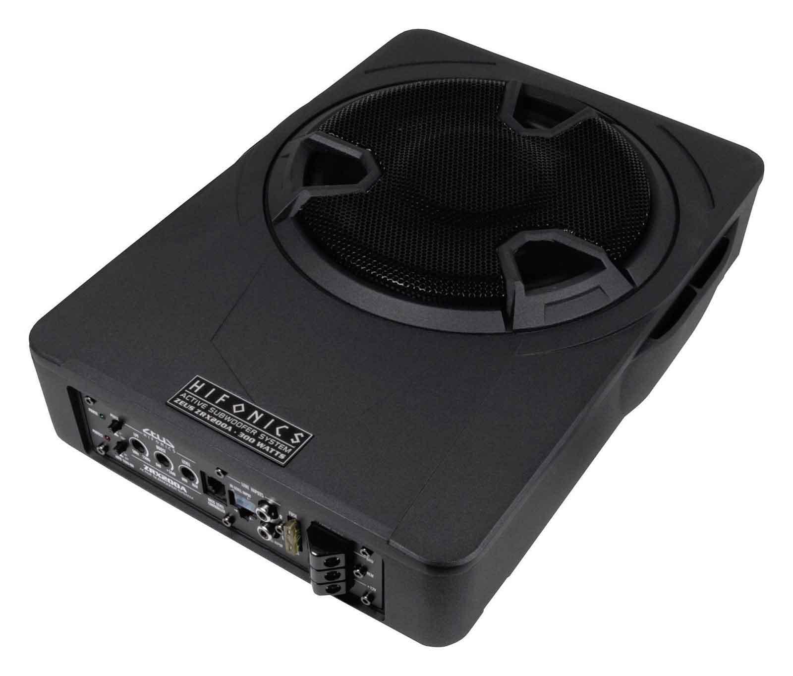 ZEUS ZRX200A - 20 cm Aktiv Subwoofer mit 300 Watt (RMS: 150 Watt)