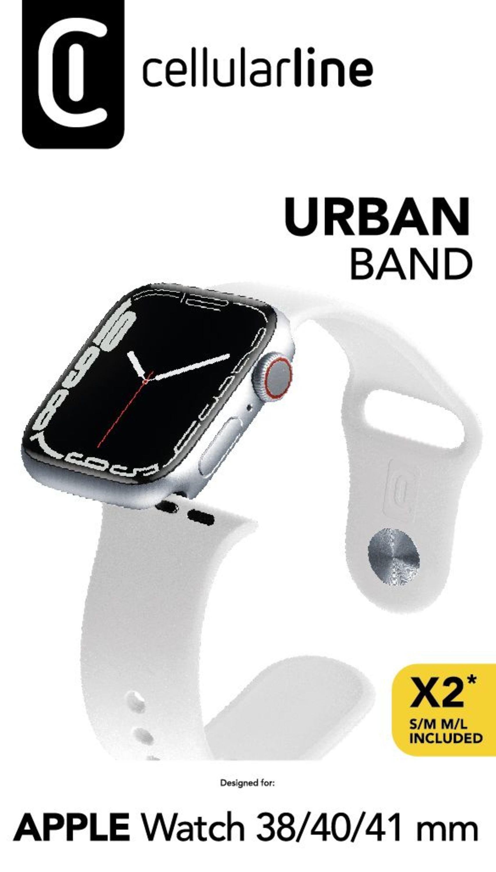 Urban Band für Apple Watch 38/ 40/ 41/ 42mm (Serie 10) Silicon White (61110)