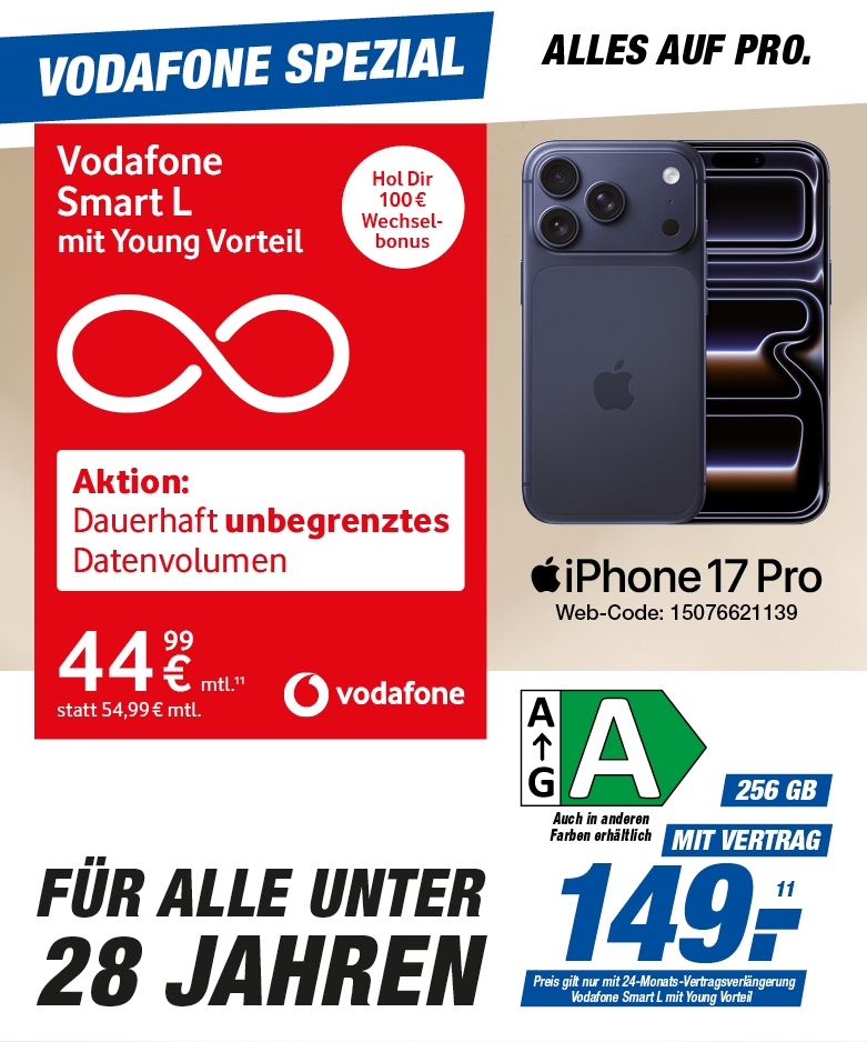 📱 iPhone 17 Pro – Vertragsverlängerung mit Young Vorteil 🎓