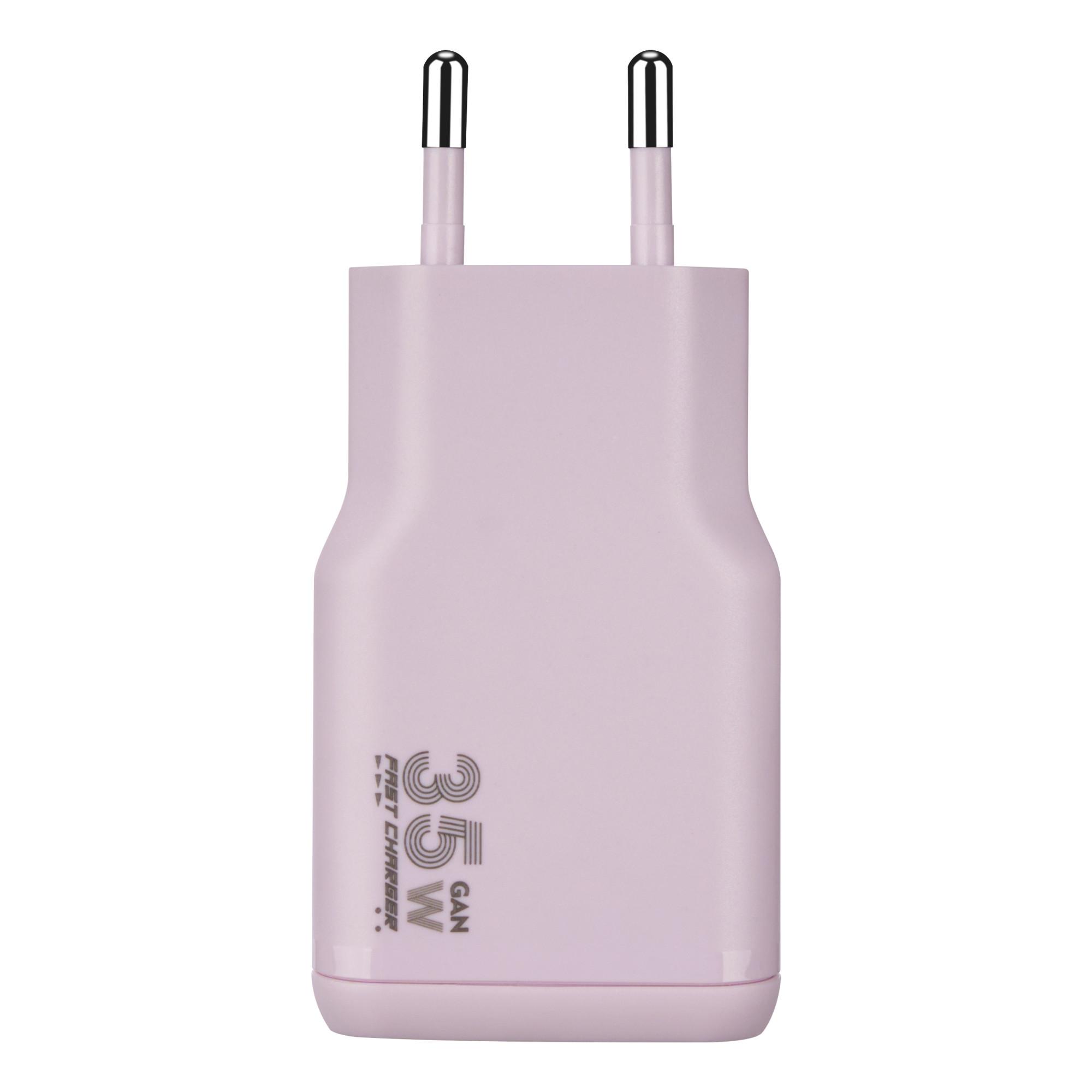One Power Kit Rosa Schnellladegerät mit USB-C Kabel