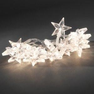 LED Dekolichterkette 20 Acrylsterne