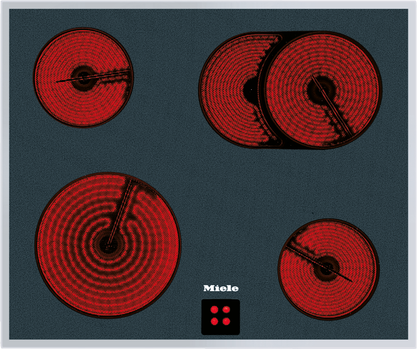 KM 6024 LPT Glaskeramikkochfeld (herdgesteuert)