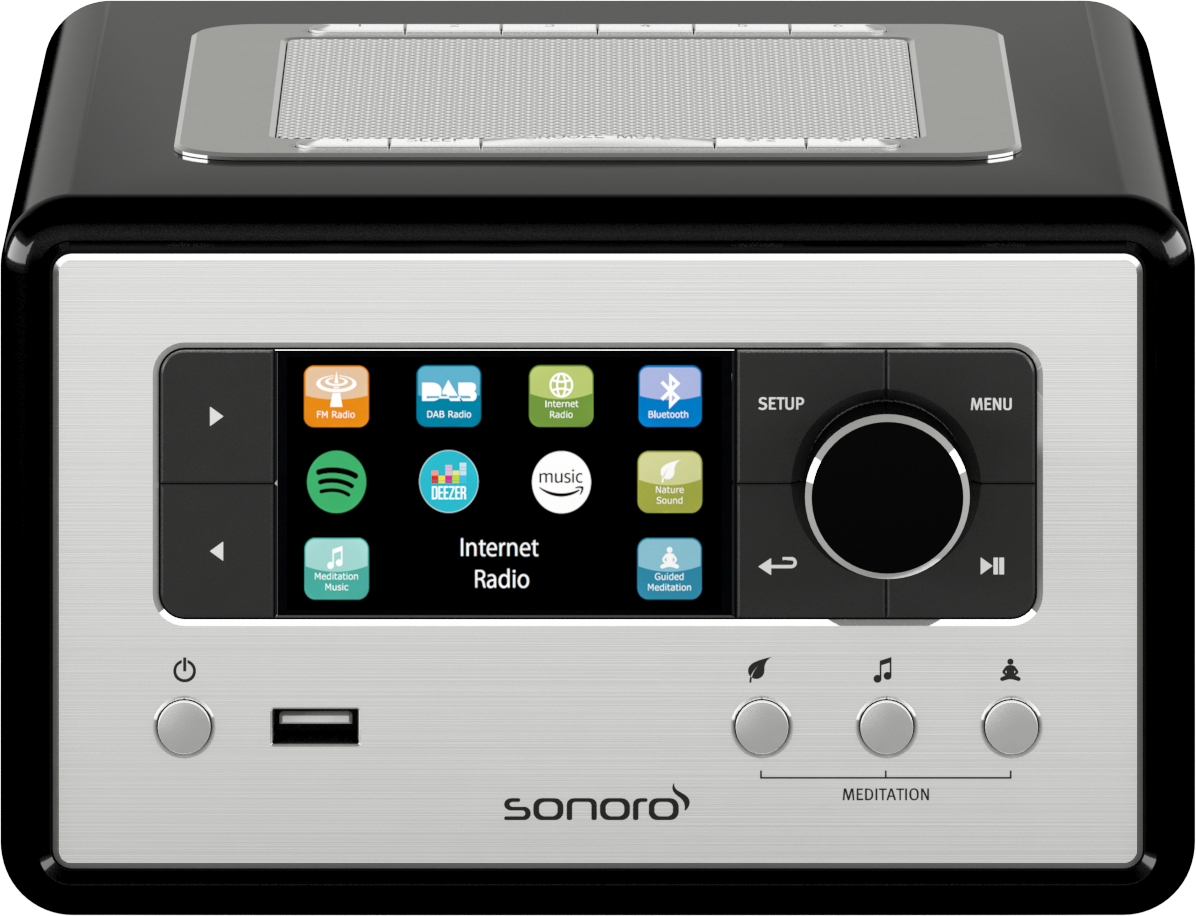 SO-8100-100-BL Relax schwarz Internetradio