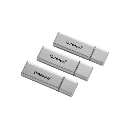 Alu Line 32 GB Silber Triplepack USB 2.0 USB-Stick