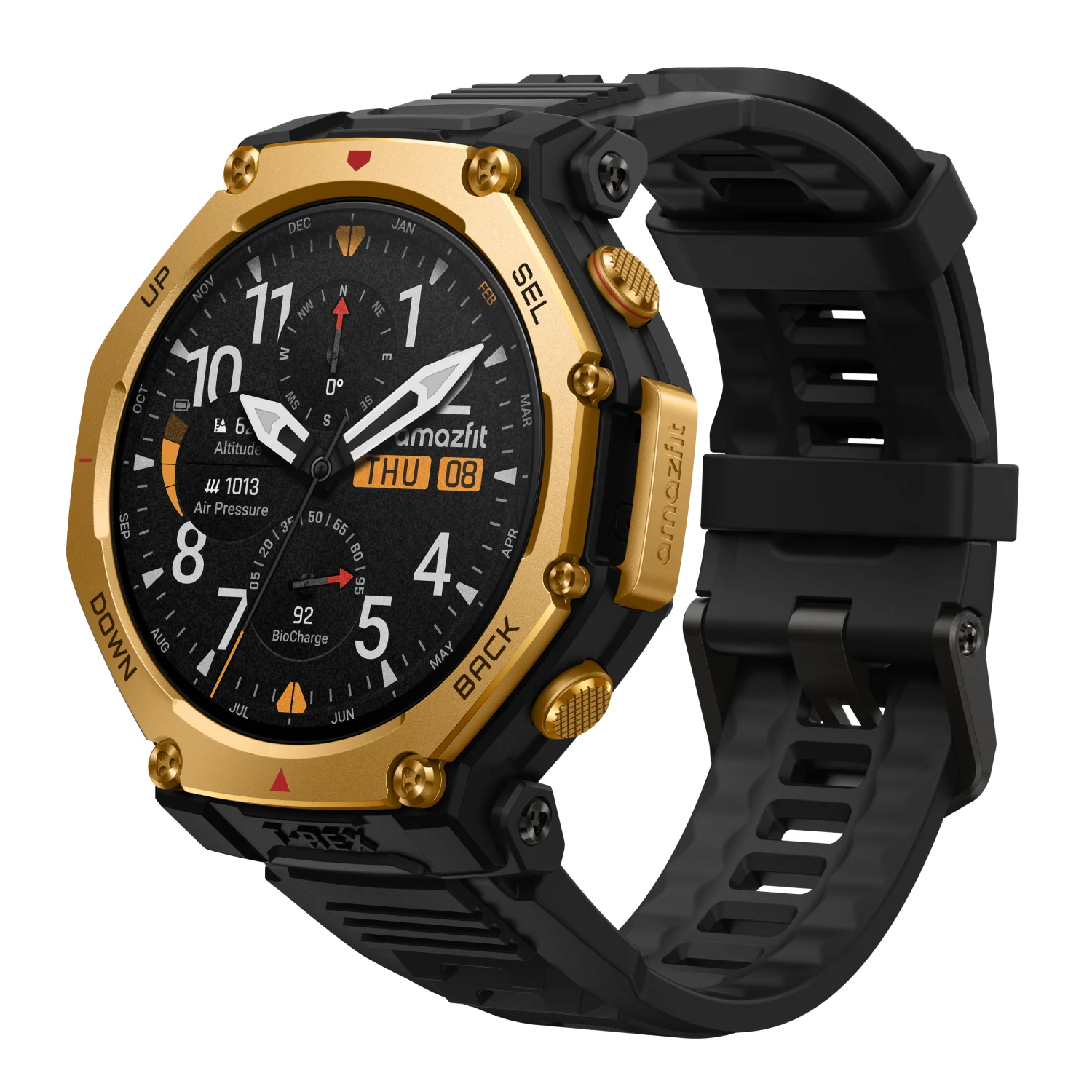 T-Rex 3 Pro, 44mm, Black Gold Smartwatch