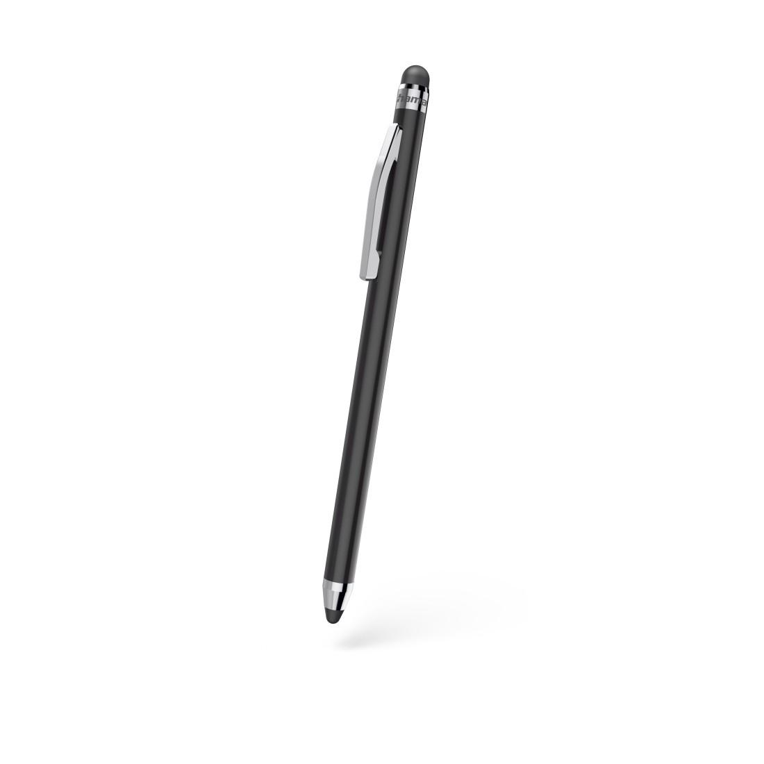 Eingabestift "Twin-Stylus" für Tablets und Smartphones, Schwarz (00125110)