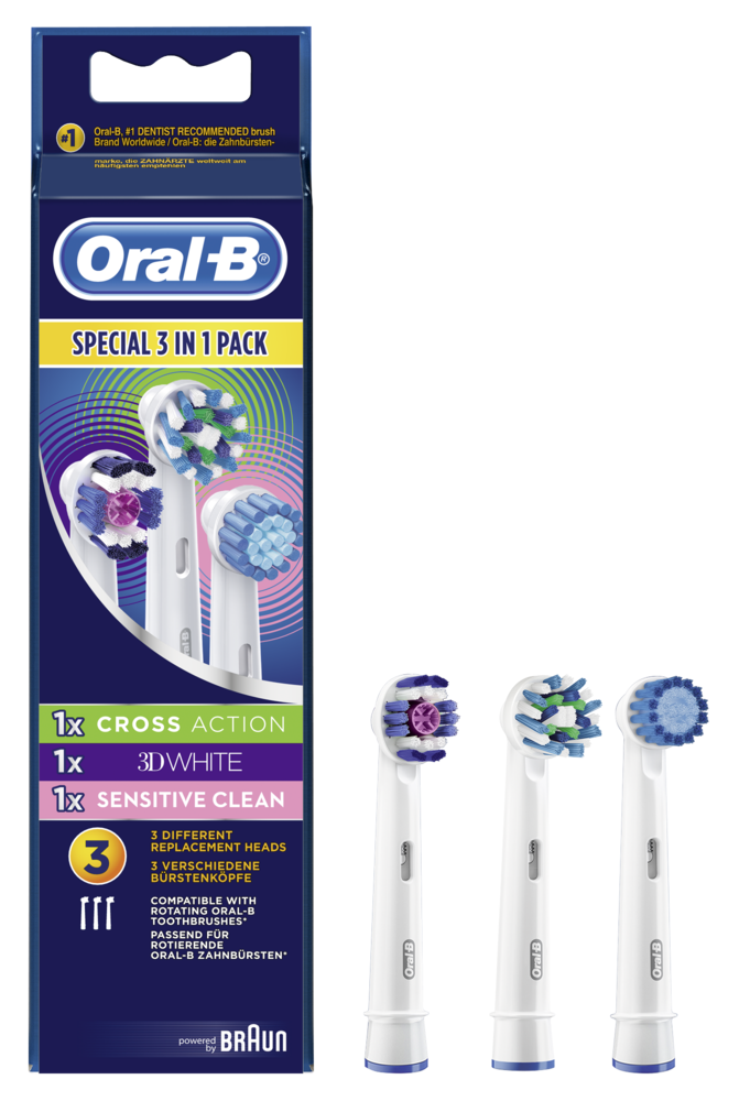 Multi-Pack 3 in 1 Aufsteckbürsten 3 Stück