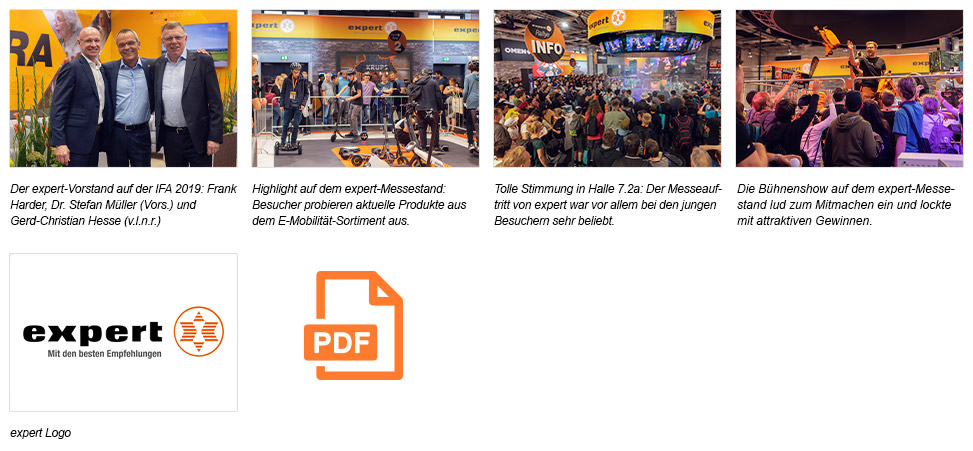 Pressematerial: expert blickt optimistisch auf die bevorstehende Saison