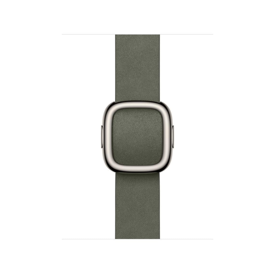 42 mm Armband mit Moderner Schließe Silbergrau - Large