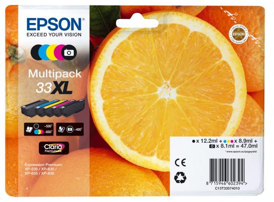 C13T33574011 Orange XL MultiPack C/M/Y/BK Druckerpatrone