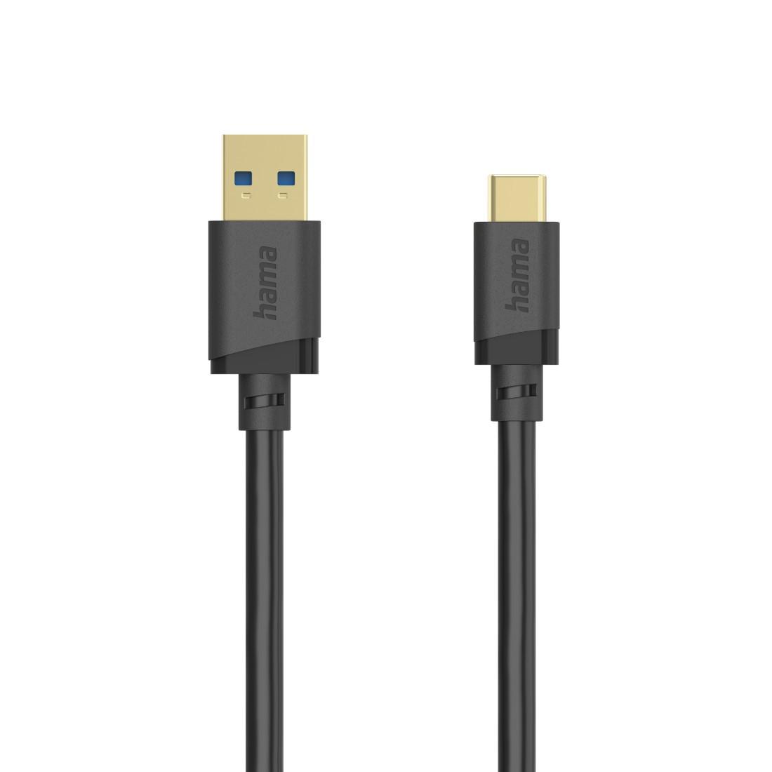 USB-Kabel, USB-A-Stecker - USB-C-Stecker, USB 3.2 Gen1, 5 Gbit/s, 3 m (00202007)