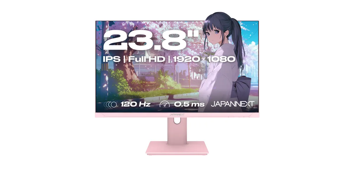 JN-I238FHD120F-HSP-PK, Pink, 23,8 Zoll, Full HD, IPS, 120 Hz, 0,5 ms Gaming-Monitor