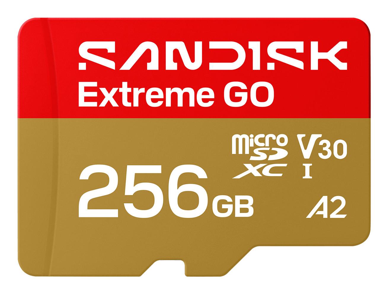 SANDISK Extreme GO microSDXC 256GB 240 MB/s