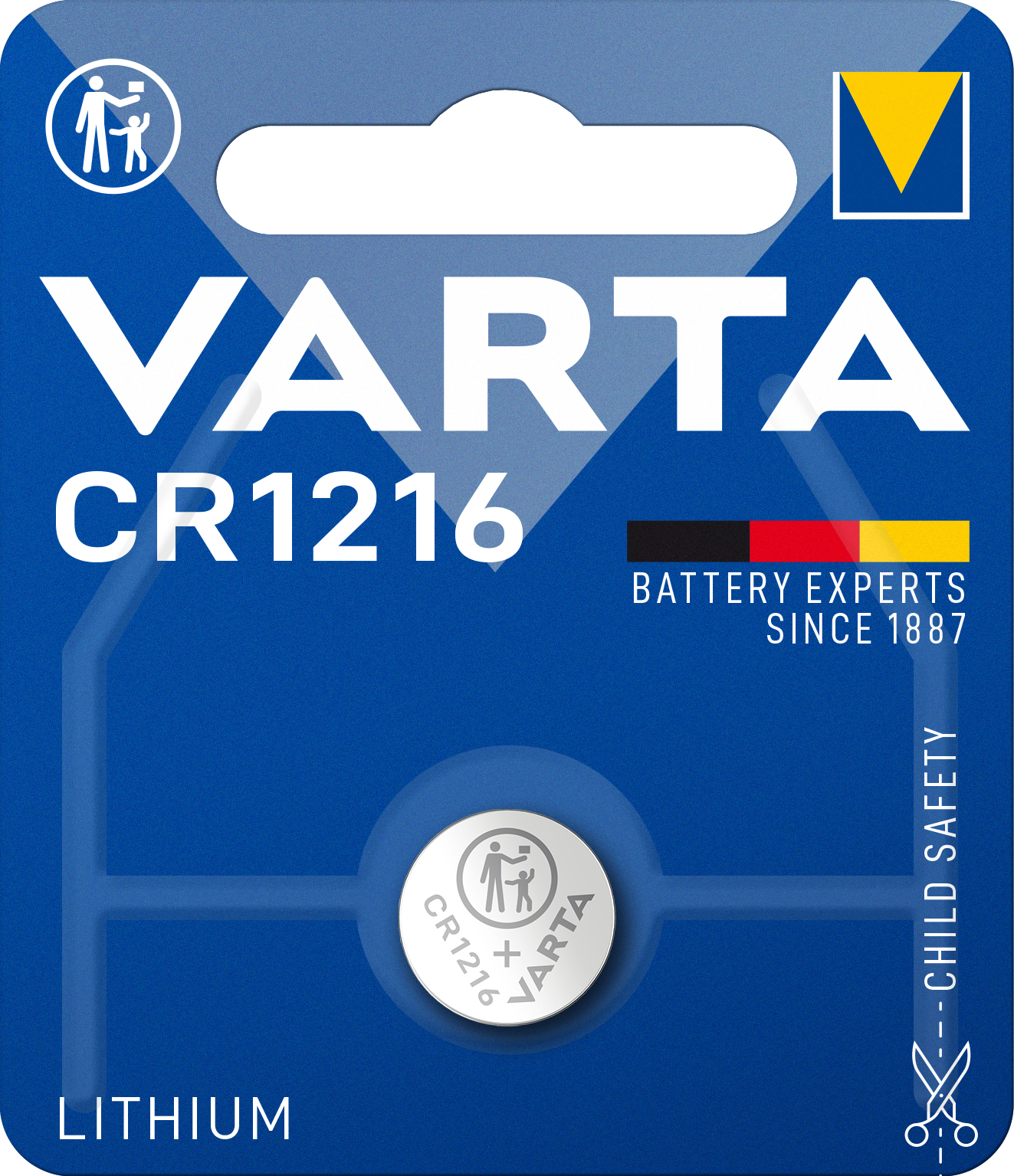 LITHIUM Coin CR1216 1er Blister Batterie