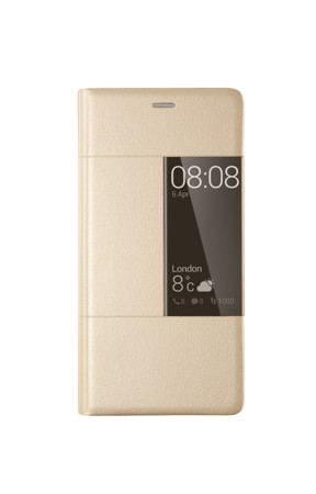 View Flip Cover für Huawei Ascend P9 Plus gold