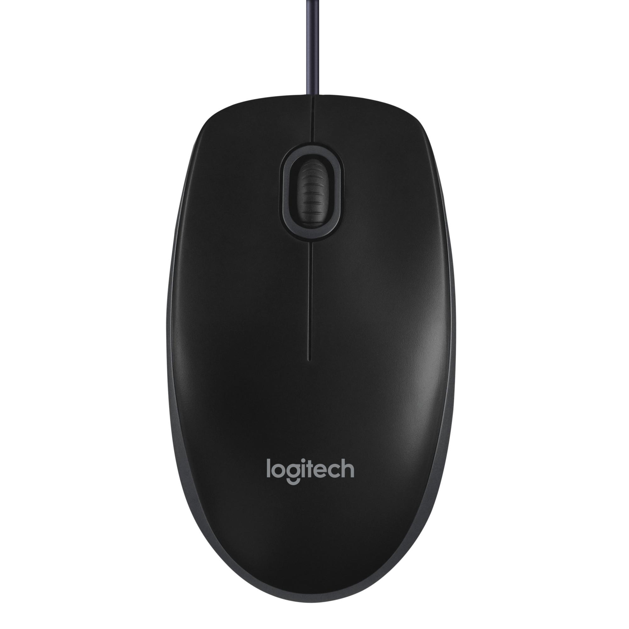 B100 Optical USB Mouse, schwarz Maus