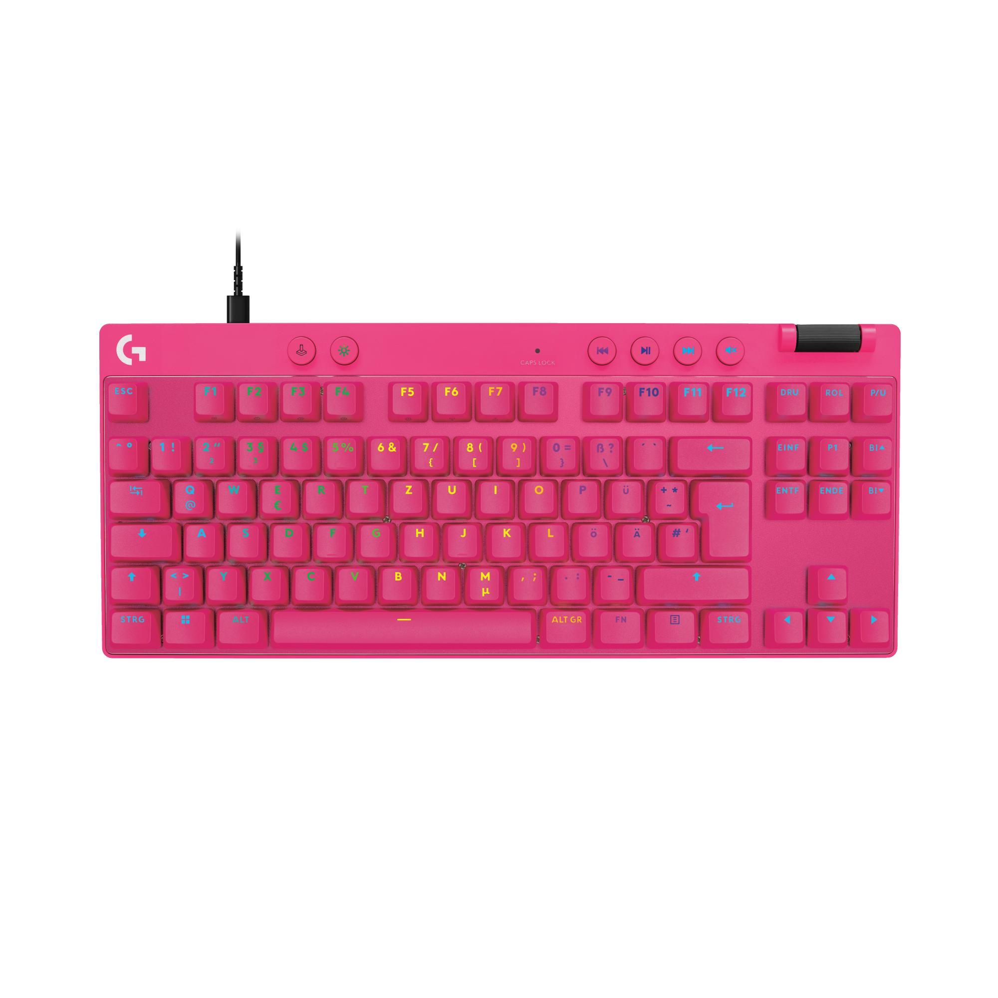 PRO X TKL RAPID Gaming-Tastatur, Pink