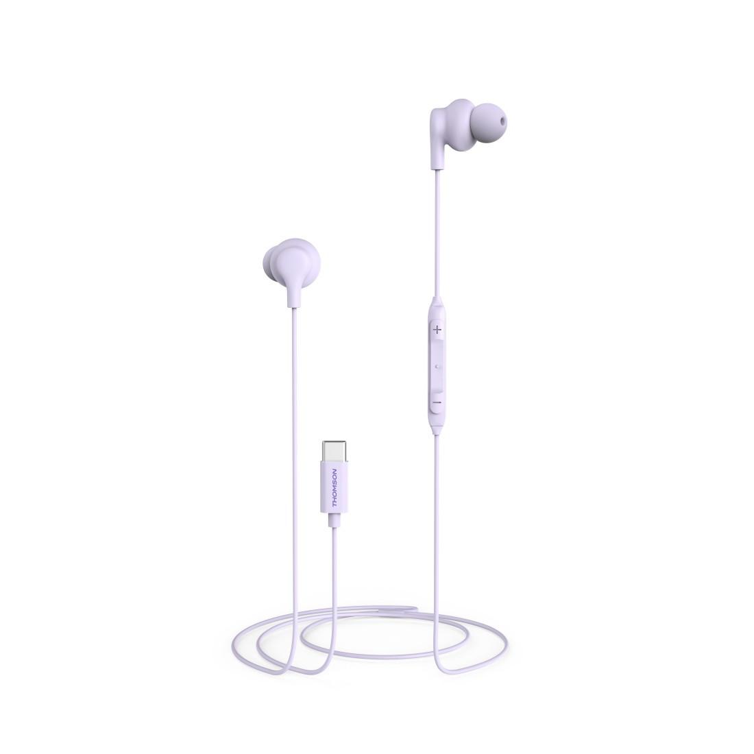 Kopfhörer, In-Ear, Mikrofon, Kabelknickschutz, USB-C, Purple (00132992)