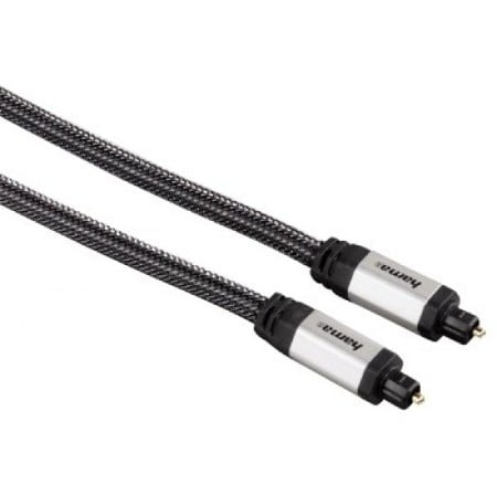 Audio-Lichtleiter-Kabel, ODT-Stecker (Toslink), Gewebe, 1,5 m (56561)