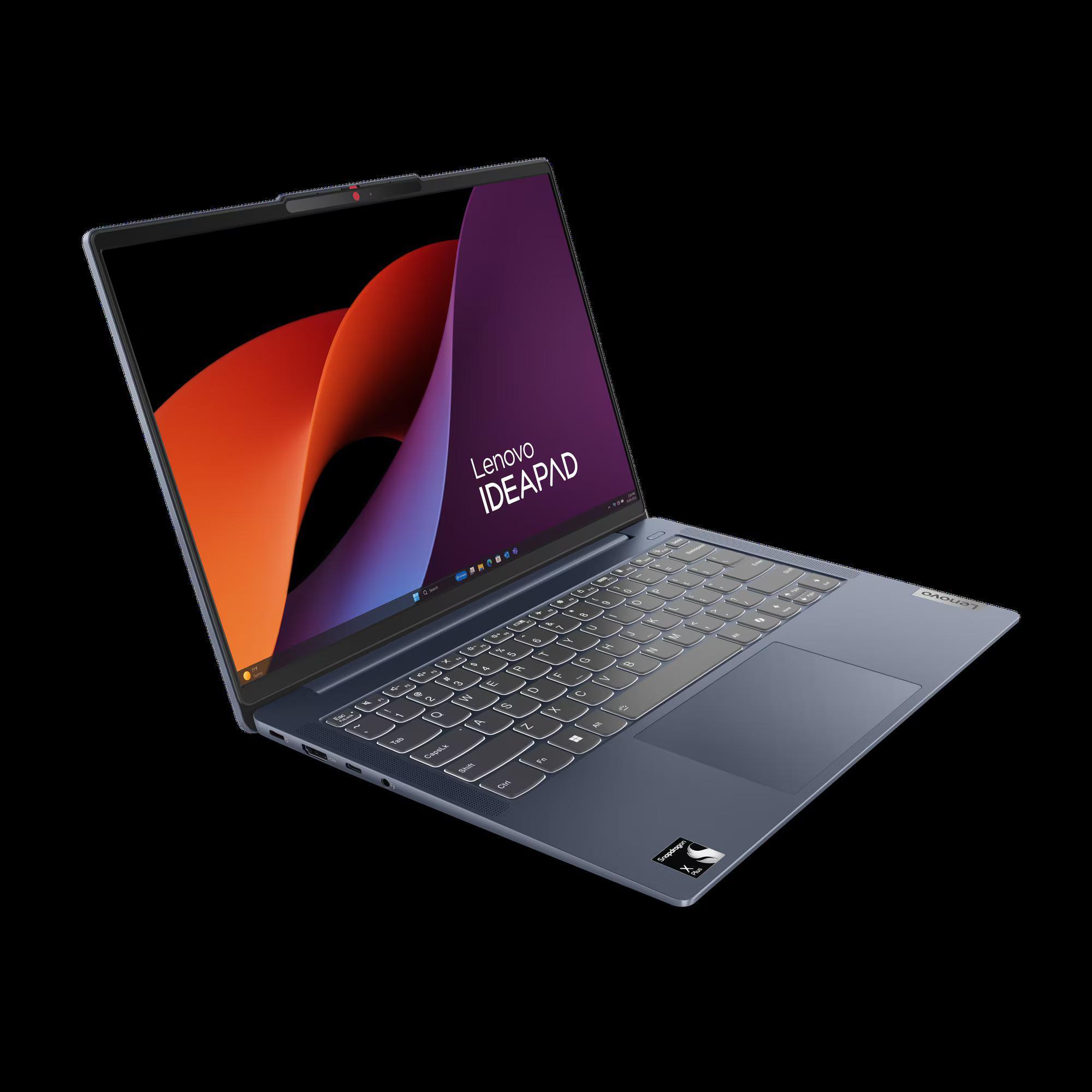 Notebook IdeaPad Slim 5 14Q8X9, Blau, Copilot+ PC, 14 Zoll, OLED, Snapdragon X Plus X1P-42-100, 32GB, 1 TB