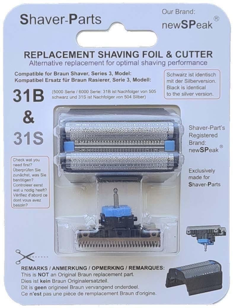 Scherkopf kompatibel mit Braun 31B - 31S Ersatzscherkopf