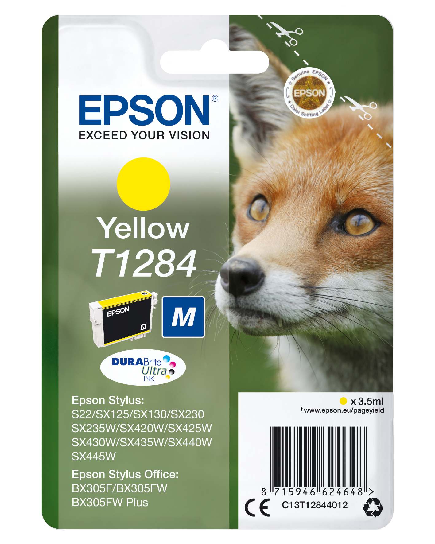 C13T1284012 Fuchs gelb Druckerpatrone