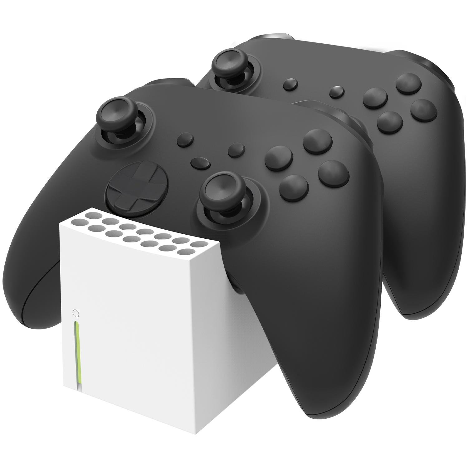 Twin:Charge X weiß Xbox Series S|X/Xbox One, schwarz Controller-Ladestation
