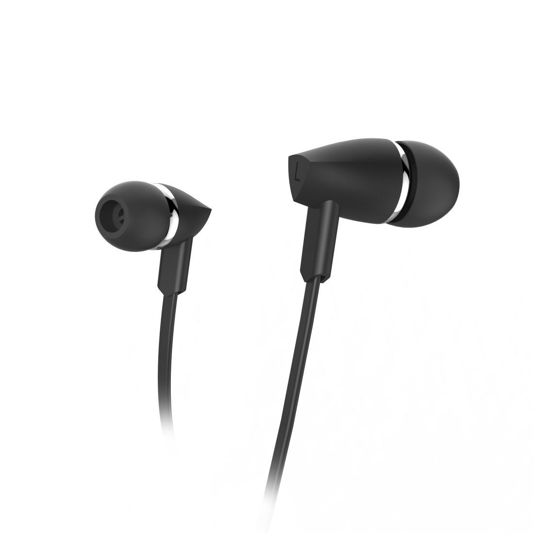Kopfhörer "Joy", In-Ear, Mikrofon, Flachbandkabel, Schwarz (00184133)
