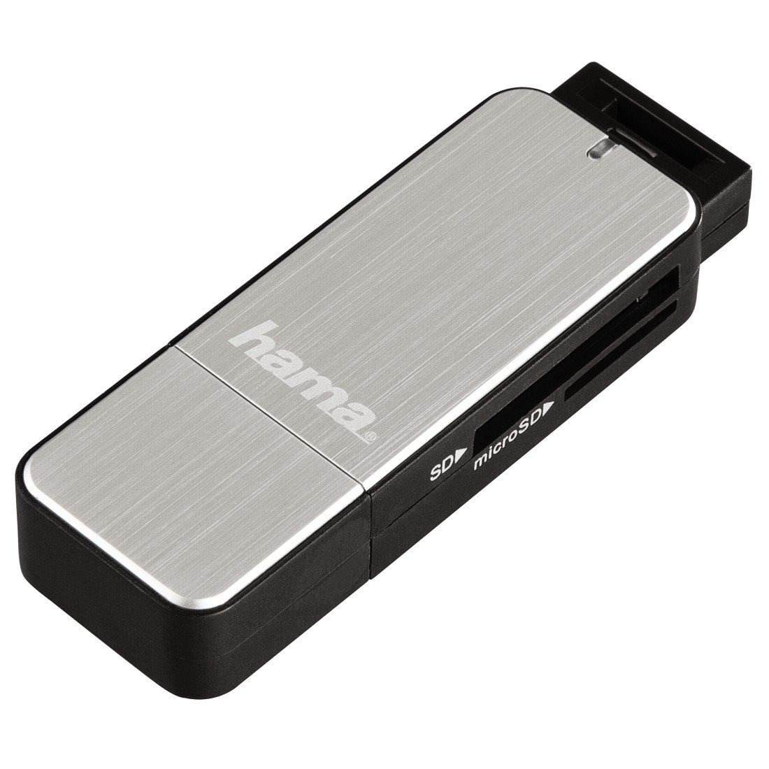 USB-3.0-Kartenleser, SD/microSD, Silber (00123900)